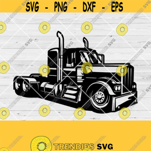 Semi Truck Svg Truck Svg Semi Truck Clipart Truck Decals Semi Truck Png Truck Illustration Semi Big Truck Cutting Files
