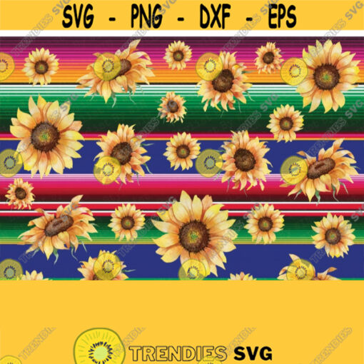 Serape Sunflower Background Sublimation Design Digital Paper JPEG Clipart Graphic Sunflower Background Sunflower PNG Digital Download Design 323