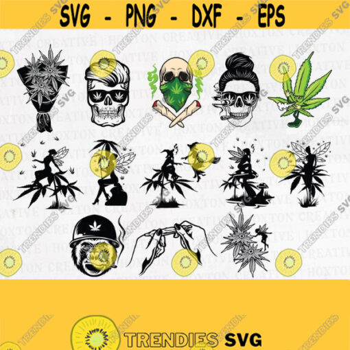 Set C 13 Bundle Cannabis Designs Cannabis Cliparts Svg Files for Cutting Machines Marijuana svg Cannabis Svg Weed SvgDesign 48