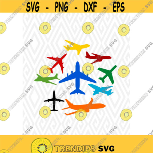 Set of 9 Jets Cuttable Design in SVG DXF PNG Ai Pdf Eps Design 79