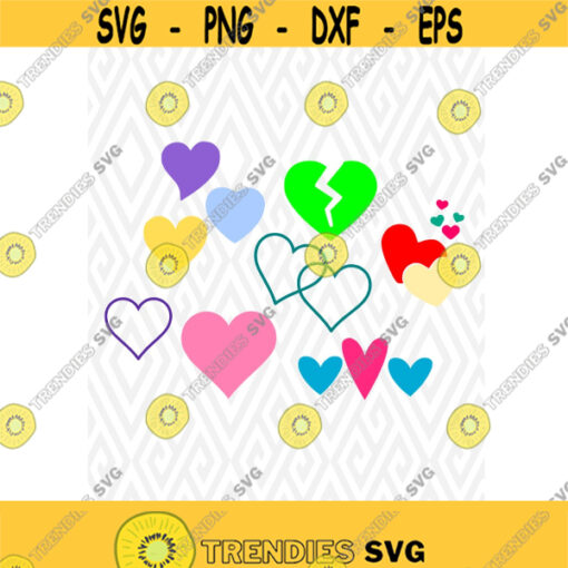 Set of Hearts Cuttable Design in SVG DXF PNG Ai Pdf Eps Design 61