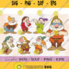 Seven Dwarfs Svg Clipart Png Digital Download