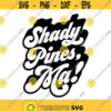 Shady Pines Ma Decal Files cut files for cricut svg png dxf Design 144