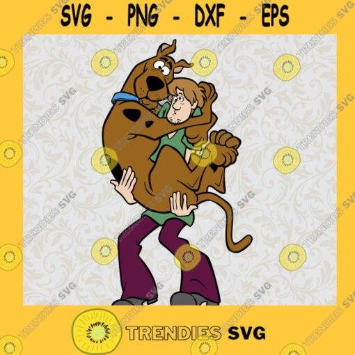 Shaggy Rogers Carries Scooby Doo Disney SVG Digital Files Cut Files For Cricut Instant Download Vector Download Print Files