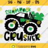 Shamrock Crusher Svg St Patricks Day Svg Truck Shamrock Crusher Svg