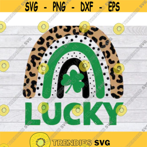 Shamrock SVG St Patricks Day SVG Lucky SVG Rainbow Svg Lucky Me Svg Irish Svg Leopard Print Svg Kiss Me Svg St Patricks Svg .jpg