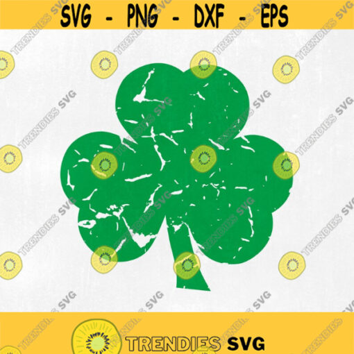 Shamrock svg grunge svg St Patricks Day svg SVG eps dxf clover SVG Digital Download clip art 3 leaf clover svg distressed. Design 189