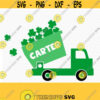 Shamrock truck svg Dump Truck SVG St Shamrock SVG Saint Patricks Day truck SvgClover SVGCriCut Files svg jpg png dxf Silhouette cameo Design 598