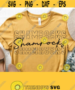 Shamrocks SvgShamrocks Team Spirit Svg Cut FileHigh School Team Mascot Logo Svg Files for Cricut Cut Silhouette FileVector Download Design 1589