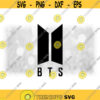 Shape Clipart Black BTS Logo Bangtan Boys K Pop South Korean Band Jin Suga J Hope Rm Jimin V Jungkook Digital Download SVG PNG Design 156