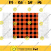 Shape Clipart Black Orange Buffalo Plaid Checks Pattern Background Red Solid with Black Checkered Overlay Digital Download SVG PNG Design 1477