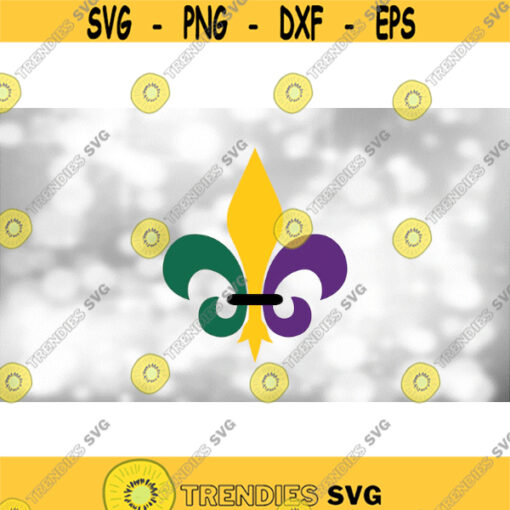 Shape Clipart Fleur De Lis Symbol in Mardi Gras Colors Dark Green Gold Royal Purple New Orleans Louisiana Digital Download SVG PNG Design 1819
