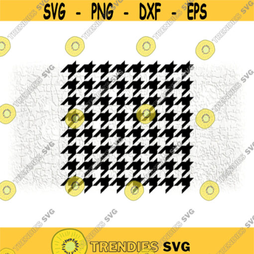 Shape Clipart Sheet of Black Houndstooth Plaid Pattern BackgroundOverlay Also Used by Alabama Crimson Tide Digital Download SVG PNG Design 1406