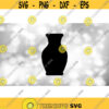 Shape Clipart Simple Easy Black Vase Silhouette Urn Ceramic Jar Change Color with Your Own Software Digital Download SVG PNG Design 1612