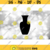 Shape Clipart Simple Easy Black Vase Silhouette Urn Ceramic Jar Change Color with Your Own Software Digital Download SVG PNG Design 1613