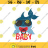 Shark baby svg shark svg shark with glasses svg png dxf Cutting files Cricut Cute svg designs print quote svg Design 400