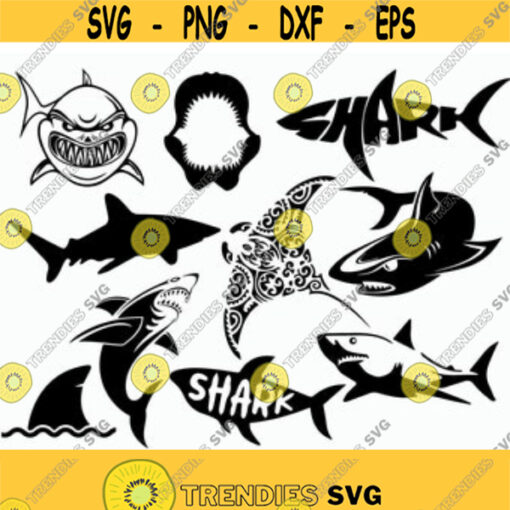 Shark svg Stingray svg Shark jaws svg Shark silhouette svg Hammerhead shark svg Shark clipart Stingray clipart Cut files svg dxf pdf png
