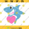 Shark svg heart svg baby svg png dxf Cutting files Cricut Cute svg designs print for t shirt Design 368