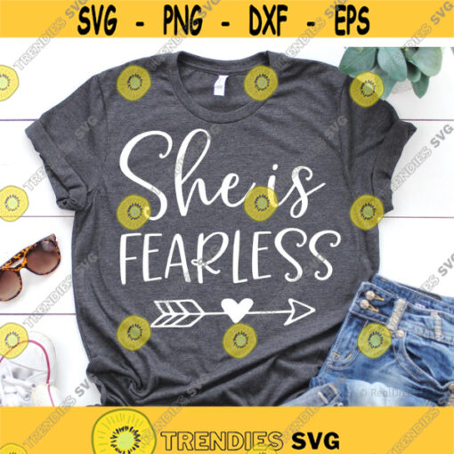 She Is Fearless Svg Bible Quote Svg She Is Strong Scripture Svg Christian Svg Without Fear of the Future Svg Files for Cricut Png Dxf Design 5918.jpg