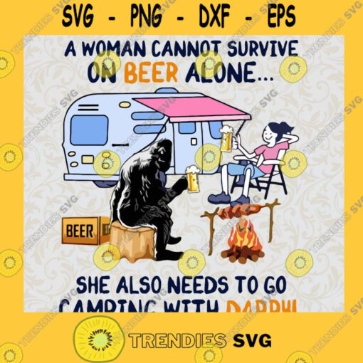 She also needs to go camping with Darryl Hooded SVG PNG EPS DXF Silhouette Cut Files For Cricut Instant Download Vector Download Print File