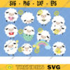 Sheep Clipart White Sheep Clip Art Cute Sheep Clipart Cute Digital Sticker Lamb Sheep Planner Sticker Clipart Sheep planner Sticker Digital copy