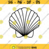 Shell Print SVG. Shellfish SVG. Shell Vector. Shell icon. Seashell Silhouette. Shell Symbol svg. Shell Clipart. Shells SVG. Shell Art Decal.