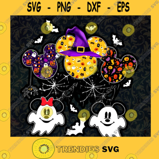Shost Mickey Svg Minnie Halloween SVG Boo Crew Svg Happy Halloween Day Svg