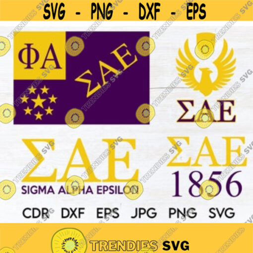 Sigma Alpha Epsilon fraternity design instant download SAE vintage greek letters College greek fraternity printable silhouette Design 66