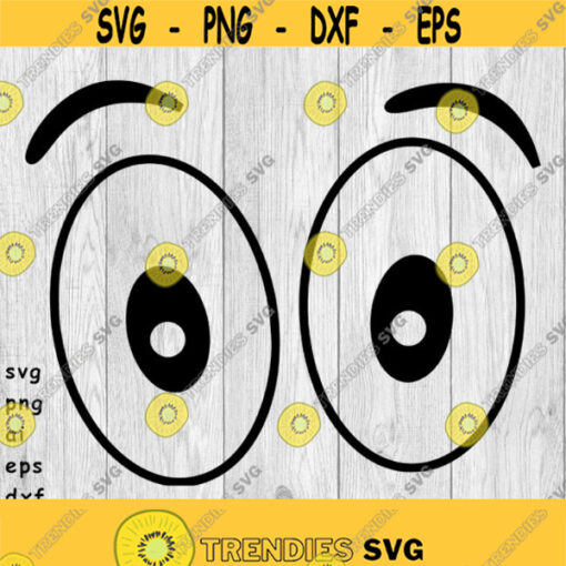 Silly Eyes svg png ai eps dxf DIGITAL files for Cricut CNC and other cut projects Design 161