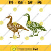 Silly Goose Bird Duck Cuttable Design SVG PNG DXF eps Designs Cameo File Silhouette Design 1333