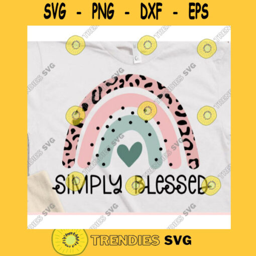 Simply blessed svgRainbow svgRainbow svg shirtRainbow svg designRainbow sayings svgRainbow quote svgColorful Rainbow svg