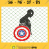 Sipder Man Takes Captian America Shield SVG PNG DXF EPS 1