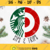 Sips And Trips Starbucks Svg Starbuck Logo Svg Sips Trips Target Starbucks Svg