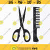 Sissors SVG File For cricut Vector Images Clipart Comb sissors SVG Image For Cricut Eps Png Dxf Stencil Clip Art Barber shop Design 685