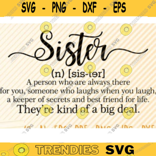 Sister Dictionary Sign Svg File Sister Definition Svg Vector Printable Clipart Sister Funny Quote Svg Sister Shirt Gift Svg Design 43 copy