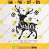 Sister Reindeer SvgFamily Matching Christmas ShirtChristmas SVG FileDXF Silhouette Print Vinyl Cricut Cutting T shirt Printable Sticker Design 447