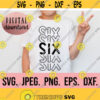 Sixth Birthday Boy Shirt SVG Instant Download png jpeg Cricut Cut File 6th Birthday Boy svg Six Birthday Clipart Silhouette 6 Design 19