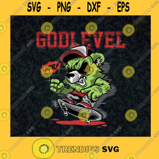 Skate Svg Bear Skate Svg Godlevel Svg Hip Hop Bear Svg Halloween Bear Svg