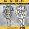 Skeleton Fist SVG Ghost Hand Devil hand Design 14