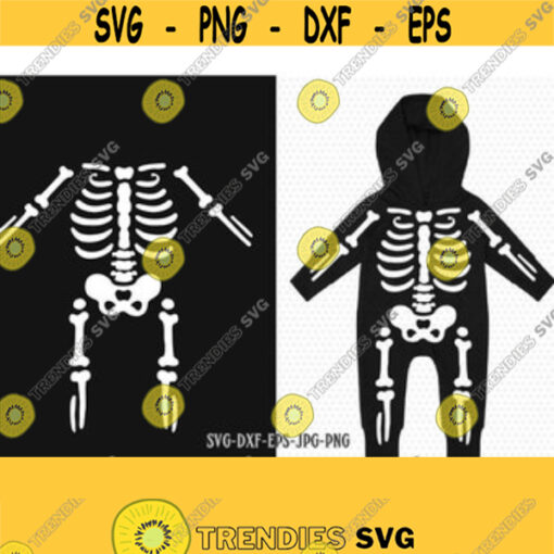 Skeleton SVG halloween skeleton baby costume svg halloween svg skeleton torso Svg CriCut Files svg jpg png dxf Silhouette cameo Design 123
