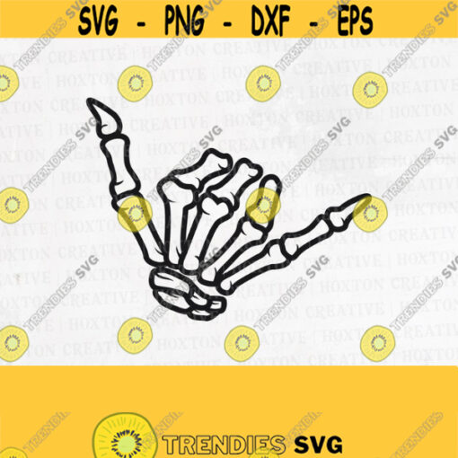Skeleton Shaka Hand Svg Skeleton Hand Shaka Sign Svg Hand Svg Hand Sign Svg Shaka Svg Cutting FileDesign 56