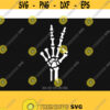 Skeleton peace hand sign skeleton hand svg halloween skeleton svg skeleton svg Halloween Svg CriCut Files svg jpg png dxf Silhouette Design 527