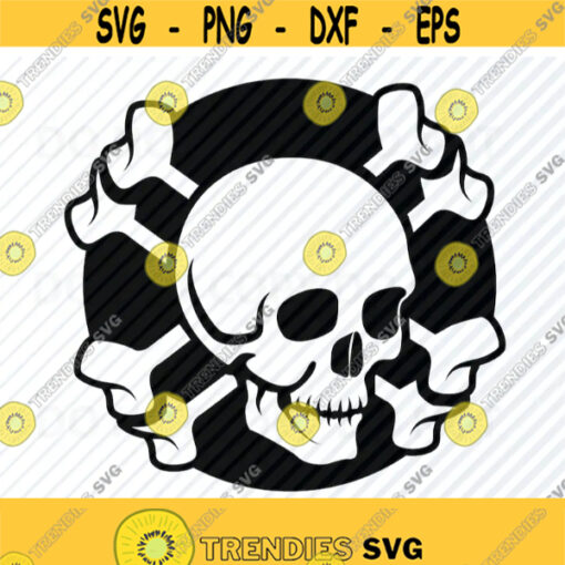 Skull Crossbones SVG Skull logo Vector Images silhouette Clip Art Pirate logoSVG Files For Cricut Eps Png Stencil ClipArt Cross bones Design 550