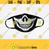 Skull Face Mask Svg Skull Mask Skeleton Mask Funny Face Mask Design Cricut File Digital DownloadDesign 646