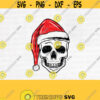 Skull Santa Hat Svg File Skull with Hat Svg Christmas Svg File Skull Svg Christmas Cut File Christmas Skull Svg Skull Cut FileDesign 888