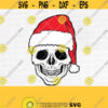 Skull Santa Hat Svg File Skull with Hat Svg Christmas Svg File Skull Svg File Christmas Cut File Christmas Skull Svg Cutting FileDesign 880