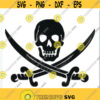 Skull Swords SVG Files Vector Images Clipart Designs for Vinyl Cutting Files SVG Image For Cricut Eps Png Dxf Stencil Clip Art Design 321
