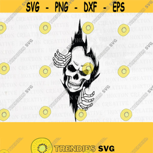 Skull in the Wall Svg Skull Svg Skeleton Svg Approaching Skull Svg Skull Design Skull Shirt Cut FileDesign 198