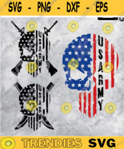 Skull svg USA Veteran Skull Svg US Army skull for Cricut Print Sublimation Design 203 copy