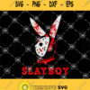 Slayboy Jason Mask Horror Svg Playboy Svg Horror Svg Killer Svg Jason Voorhees Mask Svg